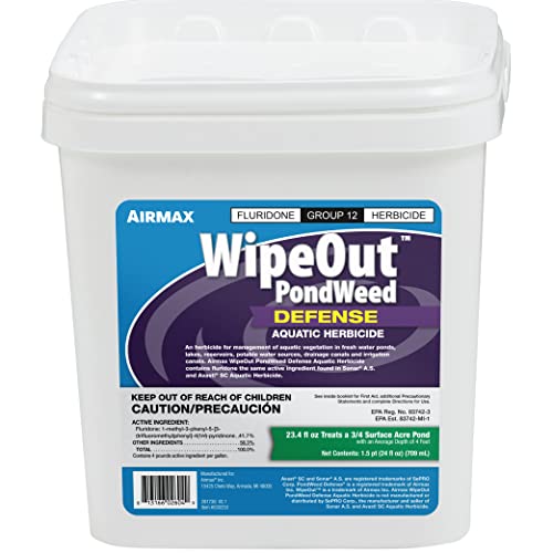 Airmax Wipeout Pond Weed Defense Herbicide & Aquatic Weed Control, 24 Ounce