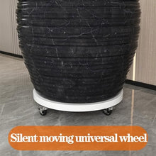 HGIYA Plant Caddy Heavy Duty Stand with Wheels Metal Wrought Iron Potted Round Flower Pot on Rollers Indoor Outdoor Planter