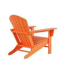 WestinTrends Dylan Adirondack Chairs Set of 8 All Weather Poly Lumber Outdoor Patio Chairs Orange