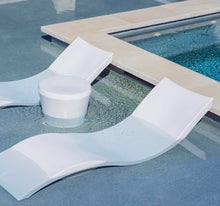 Ledge Lounger Signature Chaise Pool Lounge Chairs Set of 2 + Side Table