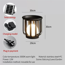 WAOCEO Outdoor Lawn Lamp Garden Tea Table Light Waterproof Lawn Lamp Energy LED Landscape Lamp Outdoor Atmosphere Floor Lighting Garden Lights (Color : Solar Energy, Size : 30CM)