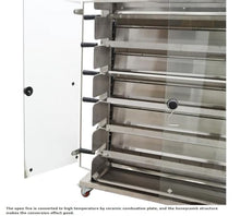 HayWHNKN Commercial Chicken Rotisserie Machine LGP GAS Turkey Rotisserie Oven Rotisserie Chicken Oven 6 Grills Chicken Roaster Stainless Steel 110V 300W 122-572℉