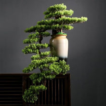 YXIANG56Q Fake Plants Artificial Bonsai Simulation Tree High-end Light Luxury Greenery Bonsai Ornaments Entryway Decoration Simulation Tree Bonsai Tree