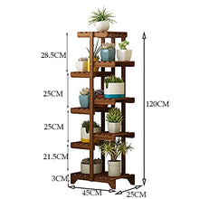 WZWTYSM flower standWooden Plant Holder Flower Pot Holder Container Shelf Plant Accessories Indoor Outdoor Balcony Garden Decoration Plants Flower Shelf Brown