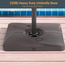 11' Lighted Cantilever Umbrella with Crank Lift Counter Weights Included