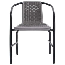 MNISDFL Plastic Rattan Dining Chairs 8 Pack Steel Frame 242.5 lb