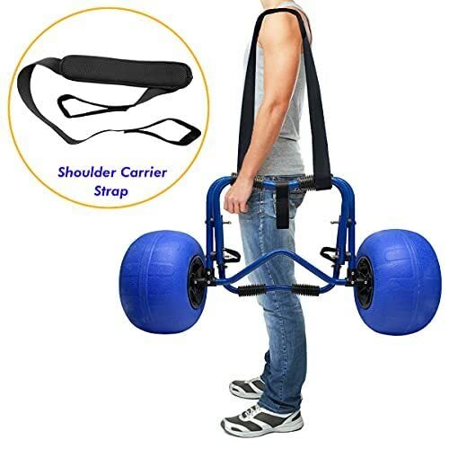 Generic Kayak Cart Kayak Dolly with 12inch Large Beach Balloon Wheels