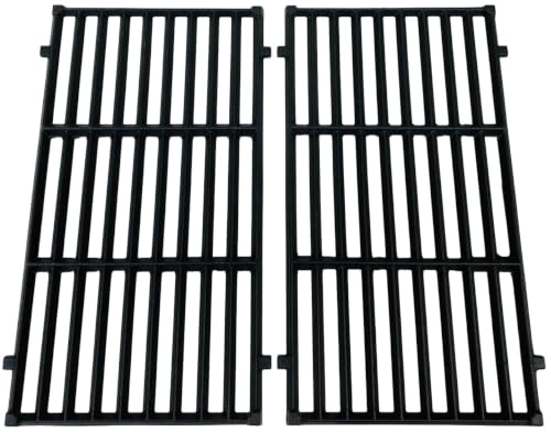 63832 Gas Grill Cast Iron Cooking Grid Replacement for Weber, 17 7/16" x 20 1/2", Set of 2