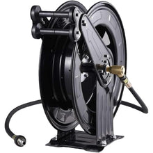 Erxewim 20m Automatic Retractable Hose Reel, Steel Pressure Washer for Water/Air/Oil, Space-Saving Design for Easy Storage & Use