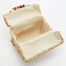 Spring Beaded Picnic Portable Messenger Box Polyester Shoulder Tote Bag
