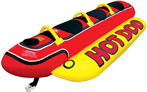 AIRHEAD HD-3 Hot Dog Triple Rider Towable Inflatable Boating Tube