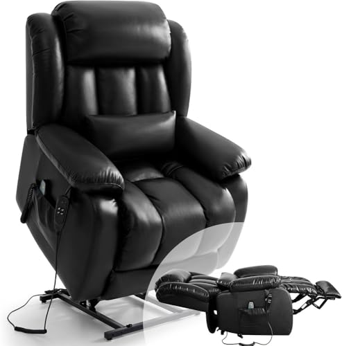 HTERWQEA Dual Motor Power Lift Recliner Chair with Massage & Heat