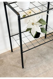 SODEF Metal Plant Stand Shelf Rack for Home and Office Decor, Modern Design, 5-Tier, Black - 38.6 in Height - Black