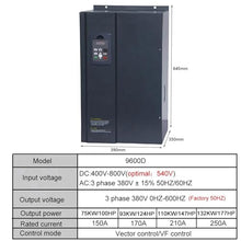 VFD Mppt Control Solar Frequency Converter 400V-700V to Three-Phase 380V 15kw/30kw Solar Pump Inverter with MPPT Control(93kw124HP)