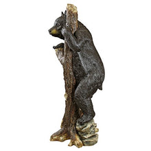 Design Toscano Bashful Black Bear Cub Outdoor Garden Animal Statue, 34 Inch, Resin, Full Color Finish