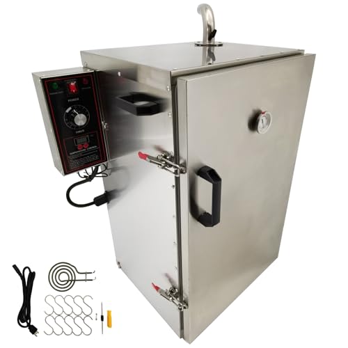 WYDDDARY Commercial Electric Smoker Grill – Digital Vertical Meat Smoker, 1kW BBQ Smoke Oven with 5 Detachable Racks, Side Wood Chip Loader & Precise 95-248°F Temp Control 110V