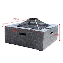 Smokeless Charcoal Grill Stainless Steel Square fire Pit Tables Indoor and Outdoor Dual-use Multi-Function Table Barbecue fire Pit Corrosion