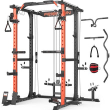 FEIERDUN Multi-Function Squat Rack Power Cage FLA01 Black