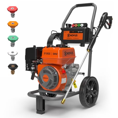 NOVUS Gas Pressure Washer 3500 PSI 2.6 GPM, 212cc Gas Engine Power Washer
