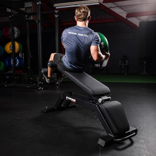 Titan Fitness Adjustable FID Bench Black