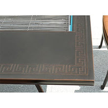 Barbecue Table Outdoor Barbecue Table Courtyard Garden Terrace Cast Aluminum Leisure Furniture Household Smokeless Barbecue Table Grill Table(150x90x73cm)