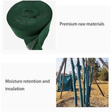 10 Rolls Tree Protector Wrap - Heavy Duty Breathable Trunk Guard For Winter Freeze Sun Scald Protection - Ideal For Saplings (Size:55.77 ft/17 m × 4.72 in/12 cm,Color:Green Double-layer with membrane)