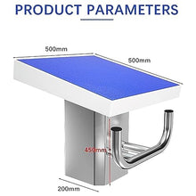 Acivirdde Pool Diving Platform, Diving Board with Stainless Steel Base, Non-Slip Surface, Adjustable Incline, Competition Diving Equipment.