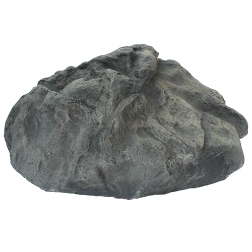 Gardenised Huge Decorative Outdoor Weather Resistant Faux Stone Realistic Sandstone Rock for Garden Patio & Landscape Lightweight Boulder Utility Cover for Lawn Yard Pond Park & Backyard, Jumpy