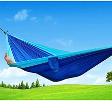 Hammock Hammock Outdoor Parachute Cloth Hammock Swing Garden Hammock Swing Hanging Chair Camping Hammock Outdoor Hammock (Color : Blue) (Green)