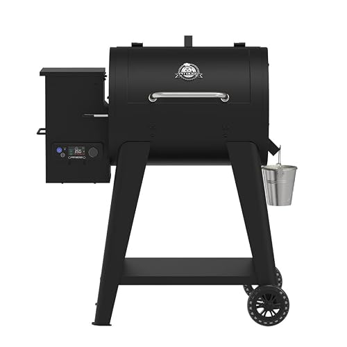 Pit Boss 700 FB2 Series Wood Pellet Grill & Smoker with Flame Broiler and LCD Digital Controller, 747-Sq. In. Cooking Space, 180°F to 500°F Temperature Range, Meat Probe, 21 lb. Pellet Hopper, Black