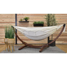 Vivere Solid Pine Wood Hammock Combo, Natural