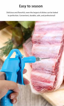 TYXFSMYXGS Electric Meat Injector Gun Pump 60～120W Marinade Injector with Hose & 10 Stainless Steel Needles, Adjustable Pressure 0–0.7MPa Food Syringe for Turkey, Pork