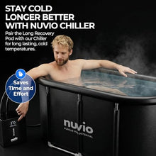 Nuvio Long Recovery Pod - 120 Gallon Ice Bath Cold Plunge Tub (Standard)