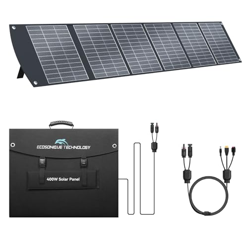 400W Portable Solar Panel for Power Station, 40V MC4 Foldable Solar Charger