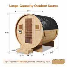 SunSwell Outdoor Barrel Sauna
