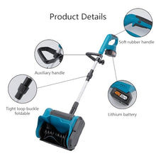 HYUIO Foldable Powerfull Snow Shovel, Portable Snow Shovel with Battery and Charger, Efficient Snow Removal, Snow Blower for Driveway Winter Snow Removal(One Batteries)