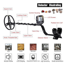 JDXQBLD Metal Detector, TX-850 Metal Detector Underground Depth 2.5m Scanner Search Finder Gold Detector Treasure Pinpointer 11inch Lightweight