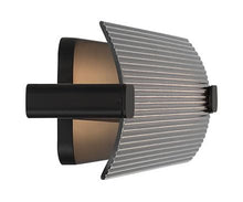 Eurofase Neoness 1-Light LED Outdoor Wall Sconce – 34.25" Matte Black Modern Exterior Wall Light, Smoked Glass Shade, Wet-Rated for Porch, Patio & Entryway