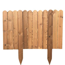 DECORN Garden Wooden Fence Wood Garden Edging Border Outdoor Landscape Border Edging for Gardens Lawns Balconies Courtyards Planting Fences, 35 ft(L),B-31.5" H