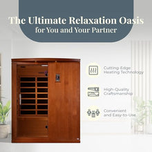 DYNAMIC SAUNAS Madrid Elite 3-Person Infrared Sauna with Bluetooth and LED Control Panel