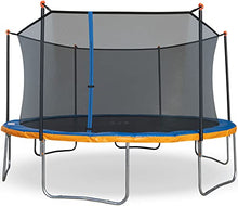 Sportspower Kids Trampoline with Safety Enclosure, 15FT Round Blue