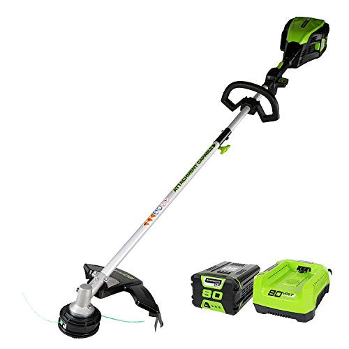 Greenworks 80V 16 in Cordless String Trimmer, 2.0 Ah Battery
