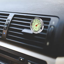 HBJWOV Automobile Air Vent Clip Mini Car Styling Luminous Thermometer Hygrometer Ornaments Interior Accessories Decoration