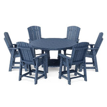 Wildridge® Heritage 60” Pub Table Set, Patriot Blue - Outdoor All-Weather Poly Furniture for Patio, Porch, Deck