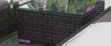 Direct Wicker 4-Piece Aluminum Frame Outdoor Patio Chaise Lounge Set Black