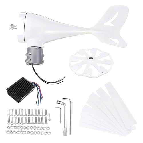 LURECAQING Wind Turbine Generator Kit 400W, 12V 24V 48V with 8 Blade,with MPPT Controller,Wind Power Generator for Marine,RV, Home,Windmill Generator Suit for Hybrid Solar Wind 24V