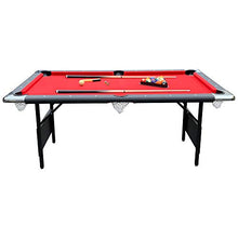 Hathaway Fairmont Portable 6-Ft Pool & Billiard Table Red