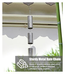 XHsghSEG rain Chain, Stainless Steel Downspout Alternative Outdoor Decoration Multiple Sizes(2 m (6.5ft))