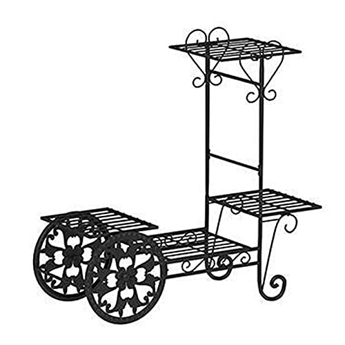 RWGOVLU Plant Stand Plant Stand/Plant Display Cart shape flower pot stand European-style indoor metal plant stand wedding decoration stand Indoor Flower Pots Stand