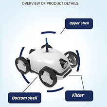 Cordless Autonomous Pool Vacuum Cleaner, Robotic Pool Cleaner, Self-Parking, with 90 Mins Maximum Runtime, 2-Motor Powerful Suction, Pool Vacuum for Above/In Ground Flat